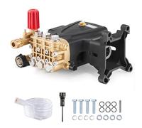 VEVOR Bomba para Hidrolavadora Émbolo Triple Horizontal con Eje de 25,4 mm 4000 PSI 4,0 GPM Kit de Repuesto para Hidrolavadora con Herrajes, Compatible con Simpson MorFlex 40224, 40225, 40226