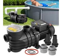 VEVOR Bomba para Piscina Elevada 250 W Caudal Máximo de 11.700 L/H Bomba de Filtración para Piscina de Una Sola Velocidad, CA 220-240 V 2850 RPM, Altura de Elevación Máxima de 8 m, con Filtro y Tapa