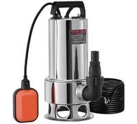 VEVOR Bomba Sumergible de Aguas Residuales 1300W 1,75HP Bomba de Agua Sumergible Flujo Máximo de 333,3L/min Bomba de Agua Sucia Elevación Máxima de 11m para Bombear Agua de Piscinas, Sótanos, Estanque