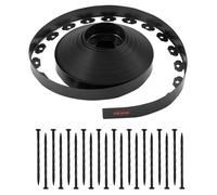 VEVOR, borde para césped, 30 metros x 4 cm, delimitador de jardín de plástico con 120 clavijas, borde para jardines, delimitador de macizos de flores, borde para macizos de flores resistente a los ray