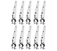 VEVOR Brazo de Extensión de Alambre de Púas, 10 Paquetes Extensores de Postes de Cerca de 375 mm, Diseño de Soporte en U, Extensor de Altura de Cerca de Acero para Evitar que Las Mascotas Salten