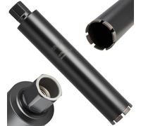 VEVOR Broca de Diamante para Perforación en Húmedo, 76 mm Diámetro, 356 mm Profundidad, Tecnología de Soldadura de Alta Precisión, para Hormigón Armado, Ladrillo y Mampostería, 412 x 76 x 76 mm