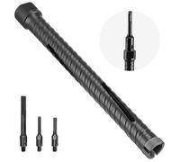 VEVOR Broca de Diamante para Perforación en Seco, φ 25 mm, 241 mm Profundidad, Rosca Interna M16, con 3 Adaptadores, Broca Piloto, Llave Hexagonal para Hormigón Armado, Ladrillo y Mampostería