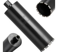 VEVOR Broca de Núcleo para Perforación en Húmedo, 127 mm de Diámetro, 356 mm de Profundidad, Tecnología de Soldadura de Alta Precisión, para Hormigón Armado, Ladrillo y Mampostería, Color Negro