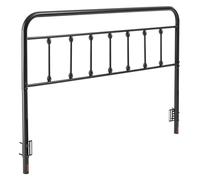 VEVOR Cabecero de Metal Cabecero de Tamaño Queen 1515 x 1030 x 38 mm con Altura Ajustable Combina Estilos Vintage y Modernos para Camas de Hotel, Casa de Familia, Alojamiento Privado, Negro