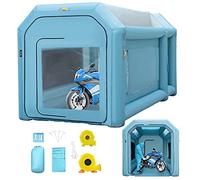 VEVOR Cabina de pintura inflable, 4 x 2,5 x 2,5 m, cabina de pulverización de tela Oxford 210D, PVC, cabina de pintura con ventilador de inflación/ventilación, ideal para pintar y reparar piezas de