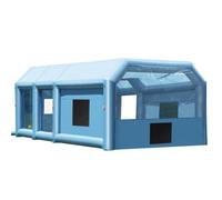 VEVOR Cabina de Pintura Inflable de 9 x 4,8 x 3,6 m con Potentes Sopladores de 950 W+750 W y Sistema de Filtro de Aire, Cabina de Pintura Portátil para Camiones, Furgonetas y Maquinaria Grandes