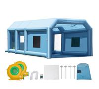 VEVOR Cabina de Pintura Inflable de 9 x 4,8 x 3,6 m con Potentes Sopladores de 950 W+750 W y Sistema de Filtro de Aire, Cabina de Pintura Portátil para Camiones, Furgonetas y Maquinaria Grandes