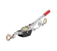 VEVOR Cabrestante de Tracción Capacidad de Tracción de 2 T Cable de Acero de 3,7 m 2 Ganchos Herramienta Extractora de Trinquete Extractor de Cable de Elevación Ideal para Rescate de Vehículos