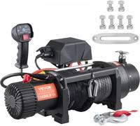 VEVOR, cabrestante eléctrico de 12V, 13000 lbs (5897 kg), para vehículos todoterreno. Cabrestante motorizado con cable de nylon de 12 hebras y controlador 2 en 1, color . Adecuado para SUVs medianos y