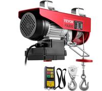 VEVOR - Cabrestante eléctrico de 600 W, elevador eléctrico con control remoto inalámbrico, capacidad de elevación máxima de 298 kg