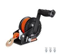 VEVOR Cabrestante Manual 726 kg con Trinquete Bidireccional de 3 Posiciones, con Ejes de Grado 8.8 de 800 MPa y Estructura de Acero Galvanizado para Barcos, Motos Acuáticas, Lanchas de Esquí y Veleros