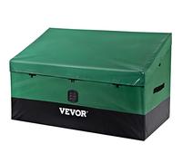 VEVOR Caja de Almacenamiento para Exteriores 100 Galones Arcón de Almacenaje para Jardín Tela Lona de PE Baúl de Almacenamiento Portátil 122 x 63 x 75 x 52 cm para Piscina Patio Jardín Garaje Verde