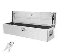 VEVOR Caja de herramientas de aluminio para camión 121,9x38,1x38,1 cm caja de descarga con cerradura con llaves y manijas laterales para almacenamiento de contenedores de automóviles remolques camper