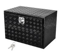 VEVOR Caja de Herramientas para Camión 121,9x61x61cm Caja de Bastidor Inferior Caja de Almacenamiento de Aleación de Aluminio Montaje Inferior con Cerradura y Llaves para Remolques, Camionetas, Negro