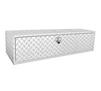 VEVOR Caja de Herramientas para Camión 152,4x61x61 cm Caja de Bastidor Inferior Caja de Almacenamiento de Aleación de Aluminio Montaje Inferior con Cerradura y Llaves para Remolques, Camionetas