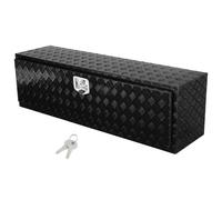 VEVOR Caja de Herramientas para Camión 1524x432x457mm Caja de Bastidor Inferior Caja de Almacenamiento de Aleación de Aluminio Montaje Inferior con Cerradura y Llaves para Remolques, Camionetas, Negro