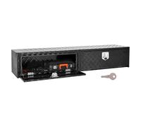 VEVOR Caja de Herramientas para Camión 1823 x 405 x 330 mm, Cajón de Almacenamiento de Aluminio con Tapa Superior, Pestillo, Puertas Abatibles Dobles, Resistente al Agua y Polvo para Transporte Viaje
