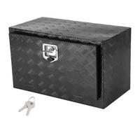VEVOR Caja de Herramientas para Camión 914x432x457mm Caja de Bastidor Inferior Caja de Almacenamiento de Aleación de Aluminio Montaje Inferior con Cerradura y Llaves para Remolques, Camionetas, Negro