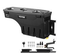 VEVOR Caja de Herramientas para Camión Capacidad 25 L Organizador de Maletero de Coche Material de ABS y Acero al Carbono Caja de Almacenamiento 925x280x425 mm con Pivote para Pasajero Chevy Silverado