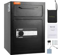 VEVOR, caja fuerte de depósito de 2,5 litros con ranura de inserción, cerradura electrónica con código y 2 llaves de emergencia, dimensiones 355 x 355 x 515 mm. Caja fuerte para recibos de efectivo, i