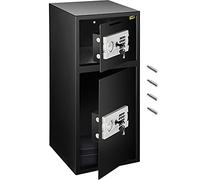 VEVOR Caja Fuerte de Seguridad con Llave de 75 x 34 x 34 cm, Caja de Seguridad Digital con Cerradura de Seguridad BXG-052, Caja Fuerte Digital de Hierro Fuerte de 33 ", Diseño 2 en 1 Negro