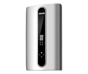 VEVOR Calentador de Agua Eléctrico Instantáneo 18 kW 380-400 V sin Tanque | para Ducha, Lavado y Cocina, con Temperatura de 30-55 °C, Panel Táctil LED, Sensor de Temperatura y Calefactor de Aluminio
