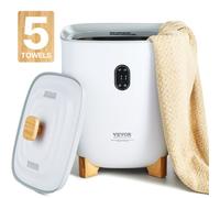 VEVOR Calentador de Toallas 25 L con Pantalla LED y Columnas Calefactoras en Parte Inferior Calentador de Toallas Inteligente con Temporizador Ajustable para Baño, Manta y Pijama, Apagado Automático