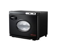 VEVOR Calentador de Toallas de 23 L, Esterilizador Secador para 36 Toallas, con Ventana Transparente, Clip y Rejillas, Versátil para SPA, Barbería, Manicura, Masajes, Salón de Belleza, Negro