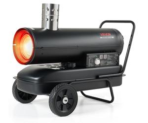 VEVOR, Calentador indirecto de 20kW, soplador de calefacción diésel de 38L, calefactor de petróleo, ideal para talleres, garajes, almacenes y obras, con control de termostato, filtro de doble combusti
