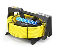 VEVOR Cámara de Inspección de Tuberías 1080P con Cable Semirrígido 20 m, 12 Luces LED de 3 Niveles, Cámara de Inspección Endoscópica, WiFi Inalámbrica, Batería 4500 mAh para Alcantarillado Fontanería
