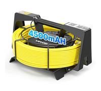 VEVOR Cámara de Inspección de Tuberías 1080P con Cable Semirrígido 30 m, WiFi Inalámbrica, Cámara de Inspección Endoscópica, 12 Luces LED de 3 Niveles, Batería 4500 mAh para Fontanería Alcantarillado