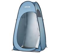 VEVOR - Carpa de ducha (119x119x210 cm), carpa de aseo tipo "pop-up" de montaje rápido, incluye toldo para vestirse, estacas, cuerdas y bolsa de transporte, fabricada en poliéster 190T, ideal para cam