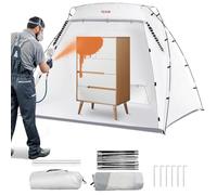 VEVOR Carpa de Pintura Portátil 228x158x158 cm Cabina de Pintura en Aerosol Plegable Oxford 210D Tienda de Pintura con Película Desechable para Muebles de Gran Tamaño Bricolaje de Estación de Pintura