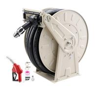VEVOR Carrete de Manguera de Combustible 25,4mm x 15,24m Carrete de Manguera Diésel Retráctil Extra Largo Boquilla de Combustible Automática de Caucho NBR 300 PSI para Barco, Vehículo, Camión Cisterna