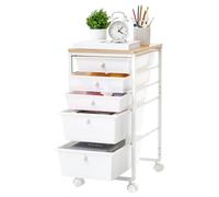 VEVOR Carrito Organizador de Metal con 5 Cajones, Carrito Almacenamiento