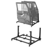 VEVOR Carro de almacenamiento para puerta de Jeep (4 puertas), portátil, resistente, para Jeep Wrangler JK JKU JL Gladiator 2007-2024, color negro