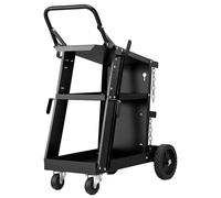 VEVOR: Carro de soldadura con 3 áreas de almacenamiento, carro móvil para equipos de soldadura, capacidad máxima de 168-181 kg. Ideal para soldadura manual, soldadura con gas protector, soldadura por