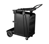 VEVOR Carro de Soldadura de 2 Cajones, Resistente, con Gabinete con Cerradura Antirrobo, Capacidad de Peso Estático de 159 kg, Ruedas Giratorias de 360°, Cortador de Plasma, 465 x 920 x 925 mm