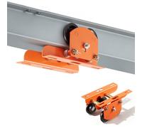 VEVOR Carro Manual para Polipasto Eléctrico PA200 a PA500 Carga 499 kg, Ancho Ajustable 68 a 110 mm, Ruedas Dobles de Acero para Vigas en I Rectas y Curvas para Polipasto, Taller, Garaje y Almacén