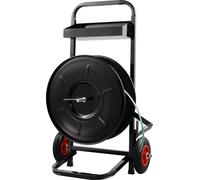 VEVOR, carro para cintas de embalaje, compatible con rollos de cintas de PET, PP y de fibra. Dispensador de cintas de embalaje robusto, equipado con rodillos antirretorno, un sistema de frenado mejora