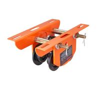 VEVOR Carro Portapolipasto Eléctrico Carga de 0,5 T Carro con Viga de Empuje de Acero Aleado Ancho Ajustable 60-120 mm con Ruedas para Polipasto PA200 PA250 PA300 PA400 PA500 Viga I Recta y Curva