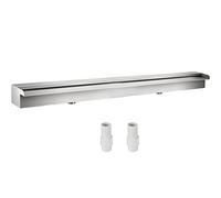 VEVOR Cascada de Agua de Acero Inoxidable 150 x 11.4 x 7.8 CM Fuente de Cascada Cascada Agua Acero Inoxidable Fuente Rectangular para Piscina