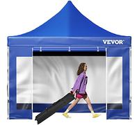 VEVOR Cenador Pop-up de jardín Exterior Plegable con Paneles Laterales 3 x 3 m Altura Ajustable, Carpa Pop-up de jardín para Eventos, Fiestas, mercados de Exterior con Bolsa de Transporte, 26,5 kg