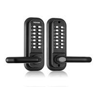 VEVOR Cerradura de Puerta Mecánica sin Llave Pestillo Codificado de Aleación de Zinc Teclado de Doble Cara Manija de Puerta de Entrada Izquierda y Derecha Reversible para Espesor de Puerta 35-65 mm