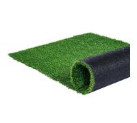 VEVOR Césped Artificial 153x305 cm Felpudo Falso de 35 mm Decoración de Césped para Patio Fácil de Limpiar con Orificios de Drenaje para Alfombras Multiusos para Entrada del Hogar Exterior Interior