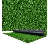 VEVOR Césped Artificial 304,8 x 198,12 cm, Rollo Césped Sintético con Altura de 3,5 cm, Alfombra de PE y PP con Orificios de Drenaje, Aspecto Natural para Terraza Jardín Balcón Patio Interior Exterior