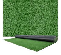 VEVOR Césped Artificial 365,76 x 213,36 cm, Rollo Césped Sintético de PP con Altura de 1,5 cm, Orificios de Drenaje, Alfombra de Aspecto Natural para Exterior Interior Terraza Patio Jardín Balcón
