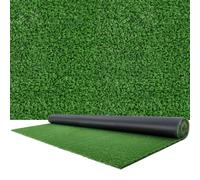VEVOR Césped Artificial 365,76 x 213,36 cm, Rollo Césped Sintético de PP con Altura de 1,5 cm, Orificios de Drenaje, Alfombra de Aspecto Natural para Exterior Interior Terraza Patio Jardín Balcón