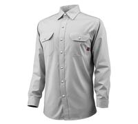 VEVOR Chaqueta Soldadura Resistente al Fuego, Talla XXL, Algodón, Resistente al Calor Lavable a Máquina con Cuello, Puños y Bolsillos Ajustables, ATPV 9,2 cal/cm², 901,7 x 1498,6 x 685,8 mm, Gris